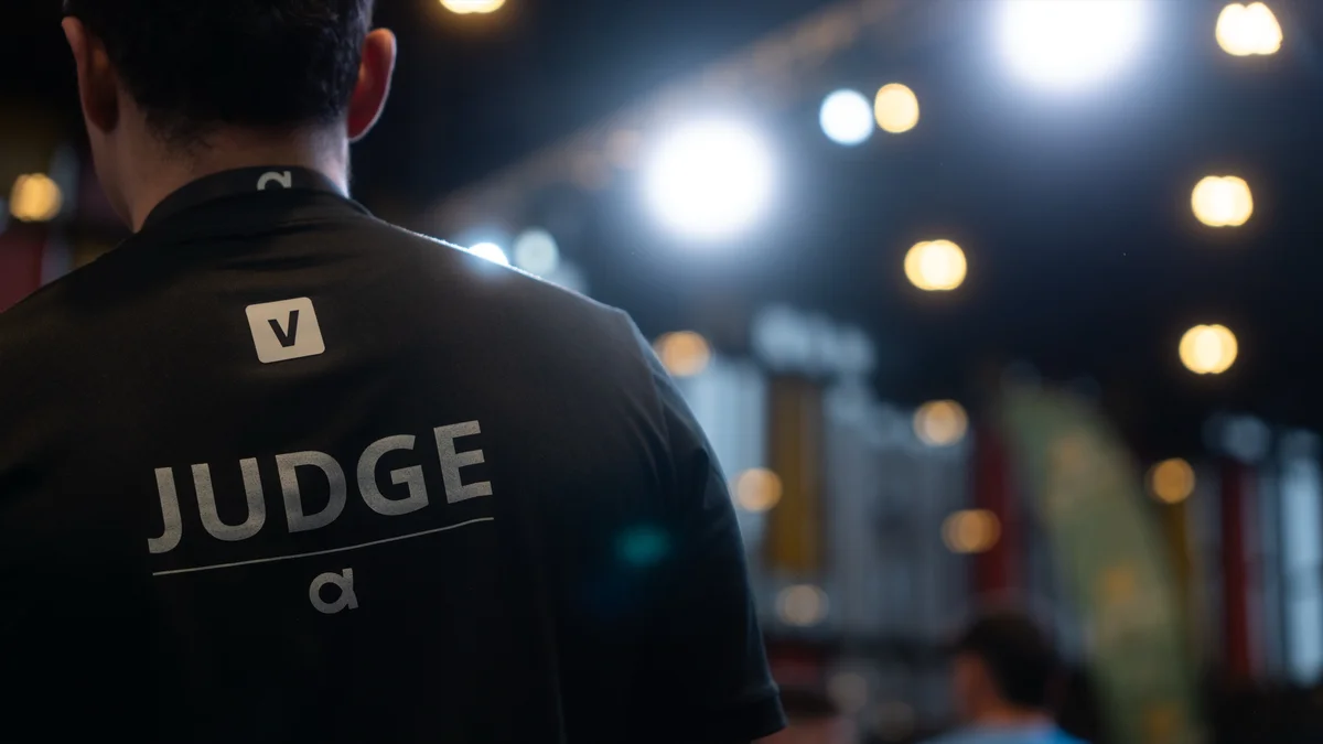 Athlete in motion at February Challenge